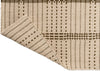 Brink and Campman Zona Stitch Olive Area Rug Runner Fold Image