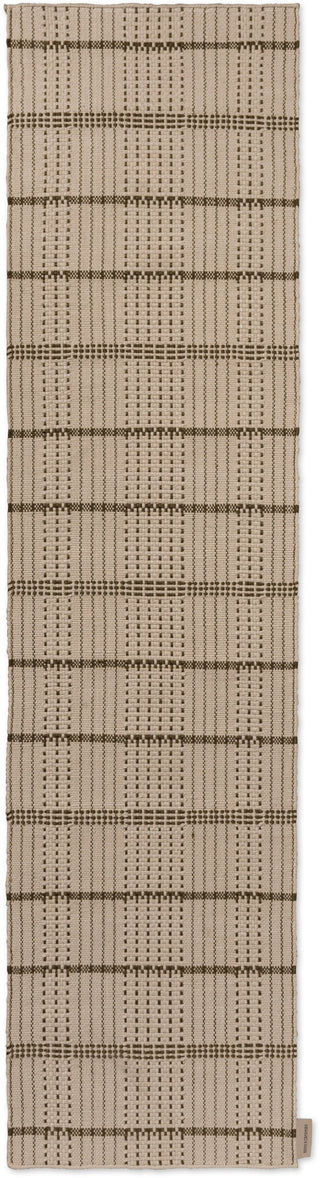 Brink and Campman Zona Stitch Olive Area Rug Runner Main Image