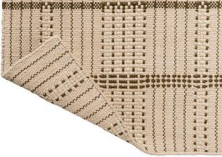 Brink and Campman Zona Stitch Olive Area Rug Runner Fold Image