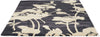 Brink and Campman Floral 300 Charcoal Area Rug by Florence Broadhurst Angle Image