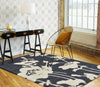 Brink and Campman Floral 300 Charcoal Area Rug by Florence Broadhurst Room Image Feature