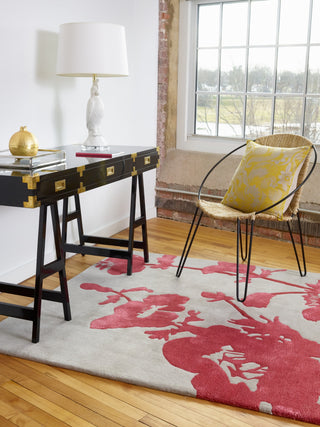Brink and Campman Floral 300 Poppy Area Rug by Florence Broadhurst Room Image Feature