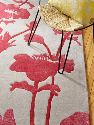 Brink and Campman Floral 300 Poppy Area Rug by Florence Broadhurst Room Image Feature