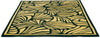 Brink and Campman Japanese Fans Gold Area Rug by Florence Broadhurst Angle Image