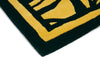 Brink and Campman Japanese Fans Gold Area Rug by Florence Broadhurst Corner Image