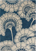 Brink and Campman Japanese Floral Midnight Area Rug by Florence Broadhurst main image