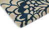 Brink and Campman Japanese Floral Midnight Area Rug by Florence Broadhurst Corner Image