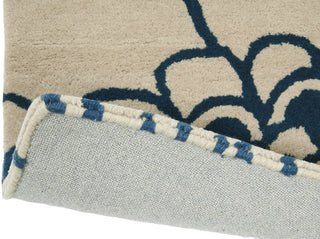 Brink and Campman Japanese Floral Midnight Area Rug by Florence Broadhurst Fold Image