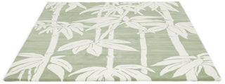 Brink and Campman Japanese Bamboo Jade Area Rug by Florence Broadhurst Angle Image