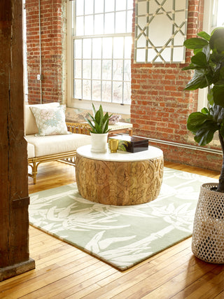 Brink and Campman Japanese Bamboo Jade Area Rug by Florence Broadhurst Room Image Feature