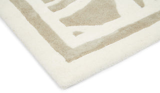Brink and Campman Japanese Fans Ivory Area Rug by Florence Broadhurst Corner Image