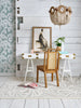 Brink and Campman Japanese Fans Ivory Area Rug by Florence Broadhurst Room Image Feature