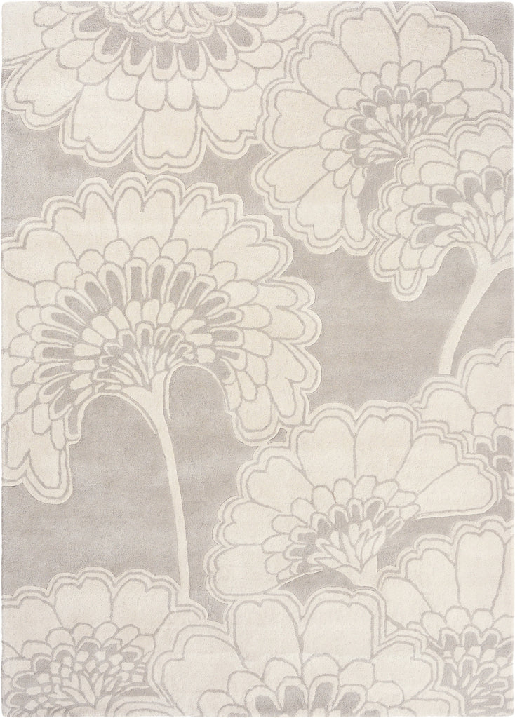 Brink and Campman Japanese Floral Oyster Area Rug by Florence Broadhurst main image