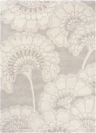 Brink and Campman Japanese Floral Oyster Area Rug by Florence Broadhurst main image