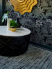 Brink and Campman Slub Charcoal Area Rug by Florence Broadhurst Room Image Feature