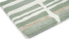Brink and Campman Tortoiseshell Stripe Jade Area Rug by Florence Broadhurst Corner Image