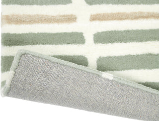 Brink and Campman Tortoiseshell Stripe Jade Area Rug by Florence Broadhurst Fold Image