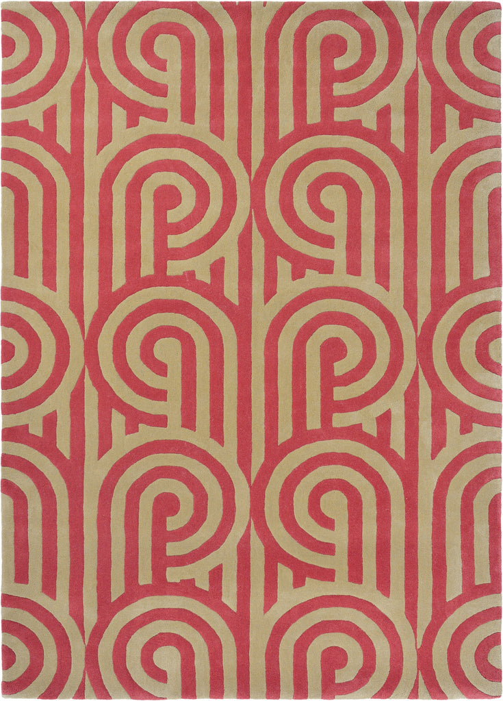 Brink and Campman Turnabouts Claret Area Rug by Florence Broadhurst main image