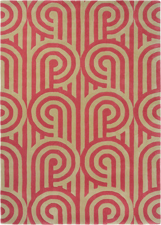 Brink and Campman Turnabouts Claret Area Rug by Florence Broadhurst main image