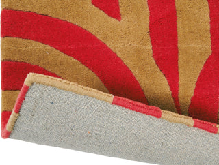 Brink and Campman Turnabouts Claret Area Rug by Florence Broadhurst Fold Image