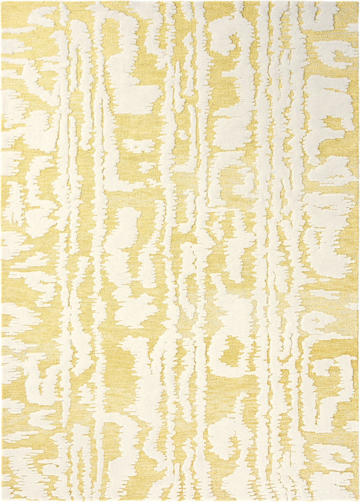 Brink and Campman Waterwave Stripe Citron Area Rug by Florence Broadhurst main image