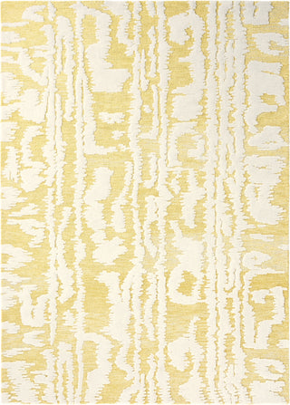 Brink and Campman Waterwave Stripe Citron Area Rug by Florence Broadhurst main image