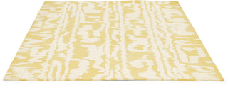 Brink and Campman Waterwave Stripe Citron Area Rug by Florence Broadhurst Angle Image