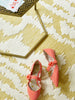 Brink and Campman Waterwave Stripe Citron Area Rug by Florence Broadhurst Room Image Feature