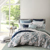 Brink and Campman Waterwave Stripe Pearl Area Rug by Florence Broadhurst Room Image Feature