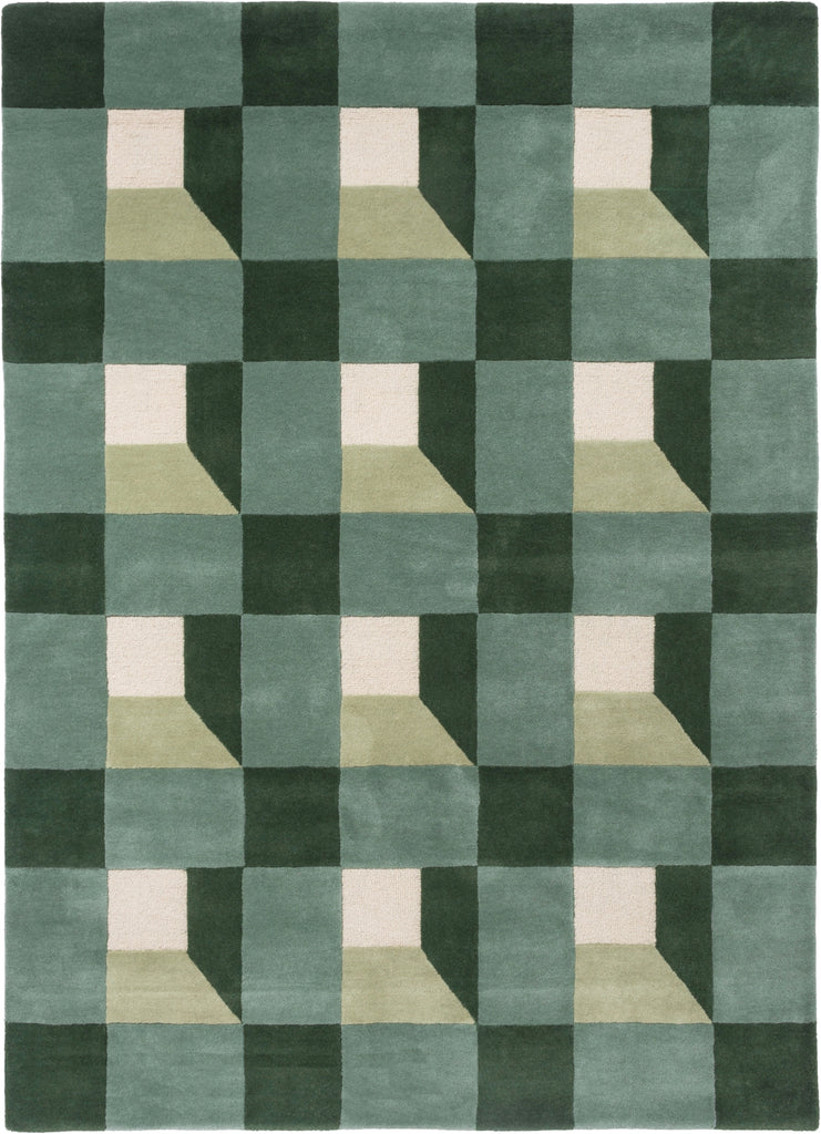 Brink and Campman Blocks Fern Area Rug by Harlequin main image