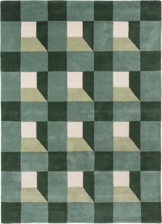 Brink and Campman Blocks Fern Area Rug by Harlequin main image