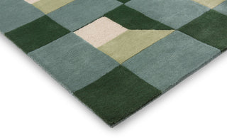 Brink and Campman Blocks Fern Area Rug by Harlequin Corner Image