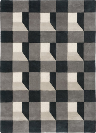Brink and Campman Blocks Slate Area Rug by Harlequin main image