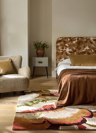 Brink and Campman Calathea Amber/Brazilian Rosewood Area Rug by Harlequin Room Image Feature