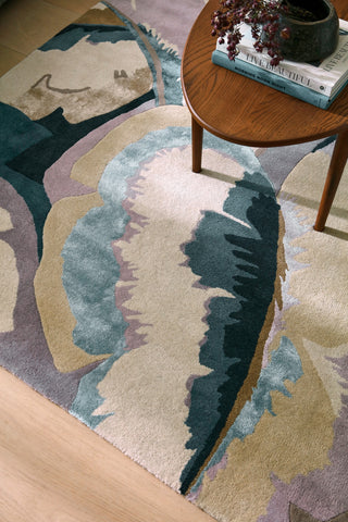 Brink and Campman Calathea Shiitake/Wild Water Area Rug by Harlequin Room Image Feature