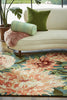 Brink and Campman Dahlia Coral/Wilderness Area Rug by Harlequin Room Image Feature