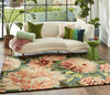 Brink and Campman Dahlia Coral/Wilderness Area Rug by Harlequin Room Image Feature