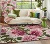 Brink and Campman Dahlia Fuchsia/Palm Area Rug by Harlequin Room Image Feature