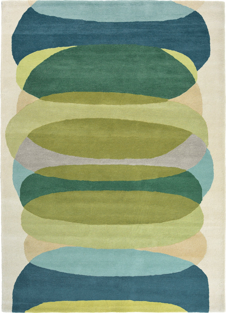 Brink and Campman Elliptic Emerald Area Rug by Harlequin main image