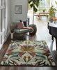 Brink and Campman Melora Positano/Succulent/Gold Area Rug by Harlequin Room Image Feature