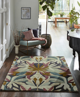 Brink and Campman Melora Positano/Succulent/Gold Area Rug by Harlequin Room Image Feature