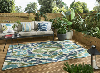Brink and Campman Ixora Emerald/Palm/Chartreuse Area Rug by Harlequin Room Image Feature