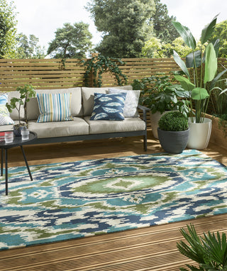 Brink and Campman Ixora Emerald/Palm/Chartreuse Area Rug by Harlequin Room Image Feature