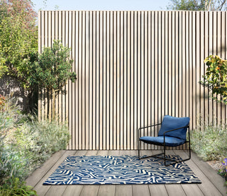 Brink and Campman Melodic Blue Area Rug by Harlequin Room Image Feature
