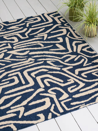 Brink and Campman Melodic Blue Area Rug by Harlequin Room Image Feature