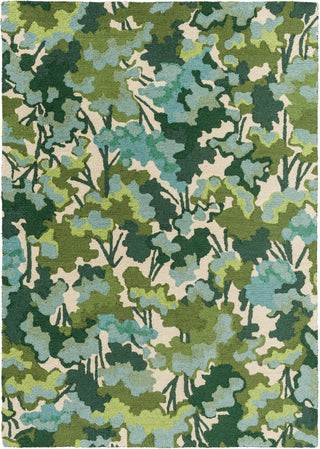Brink and Campman Tree Tops Green Area Rug by Harlequin main image