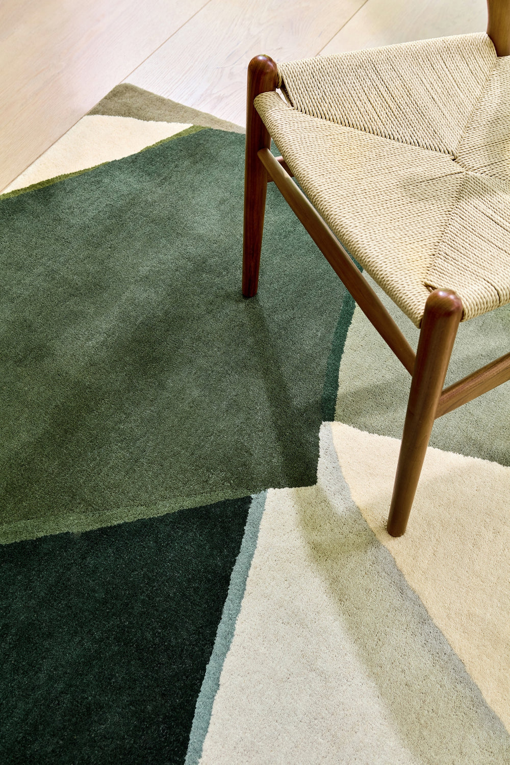 Brink and Campman Sumi Reflect Fern/Pistachio Area Rug by Harlequin Room Image Feature