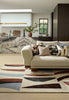 Brink and Campman Torillo Cornflower/Walnut Area Rug by Harlequin Room Image Feature