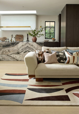 Brink and Campman Torillo Cornflower/Walnut Area Rug by Harlequin Room Image Feature