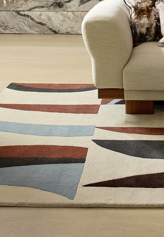 Brink and Campman Torillo Cornflower/Walnut Area Rug by Harlequin Room Image Feature